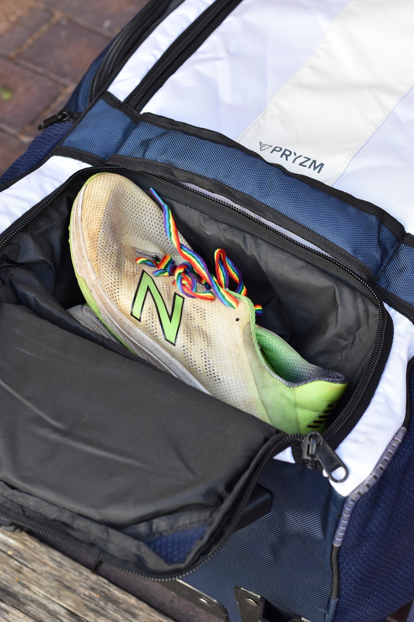 2026 Signature Blue/White/Grey Wheelie Duffle Bag