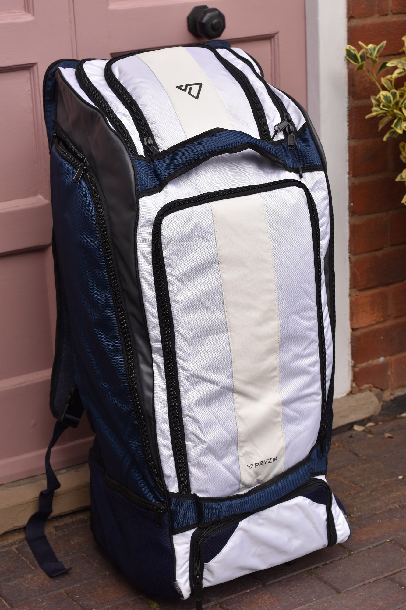 2026 Signature Blue/White/Grey Wheelie Duffle Bag