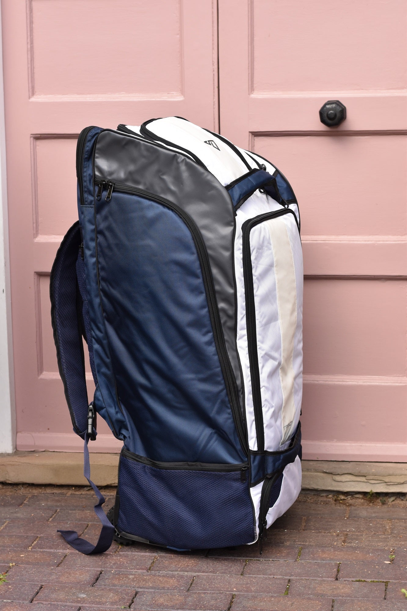 2026 Signature Blue/White/Grey Wheelie Duffle Bag