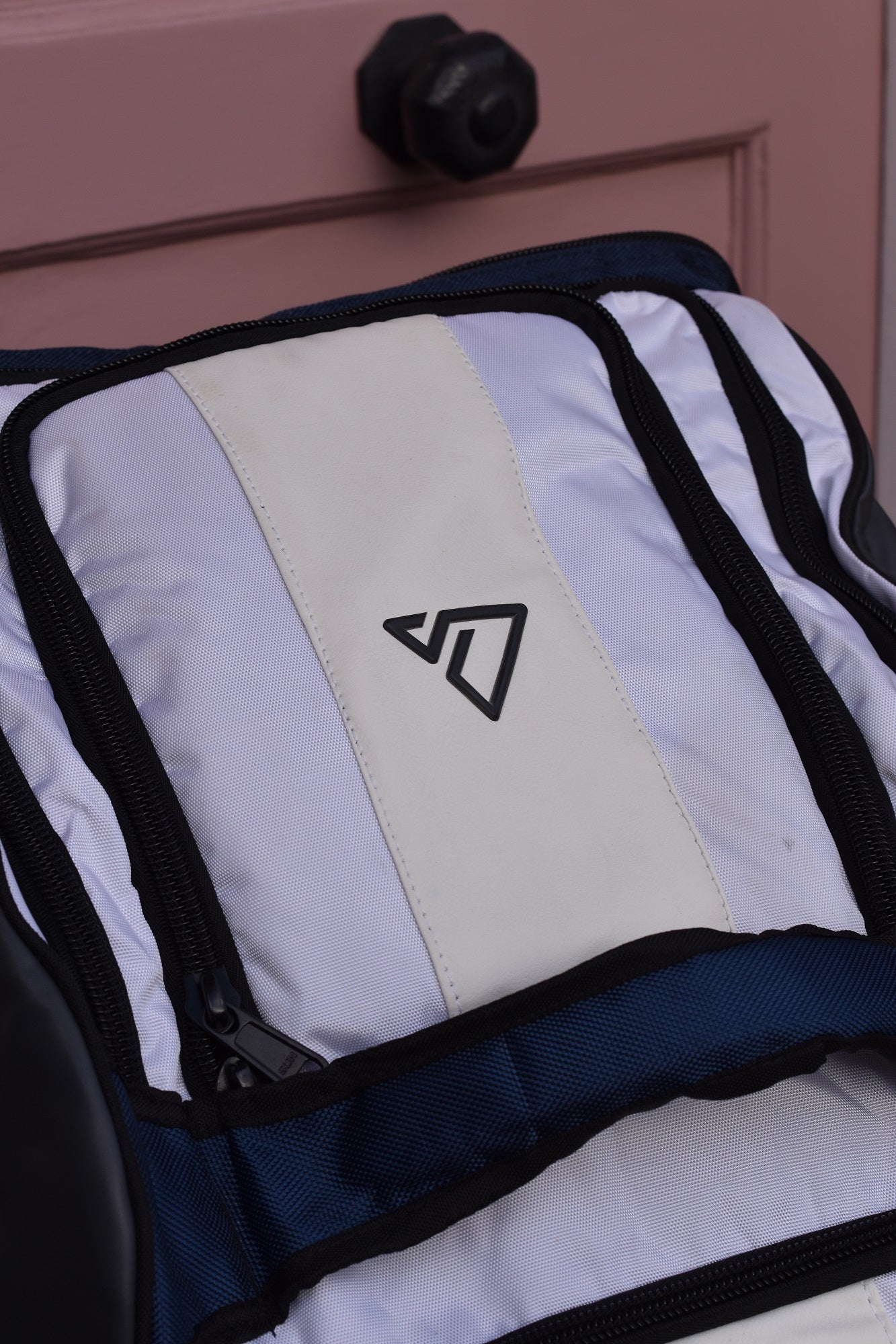 2026 Signature Blue/White/Grey Wheelie Duffle Bag