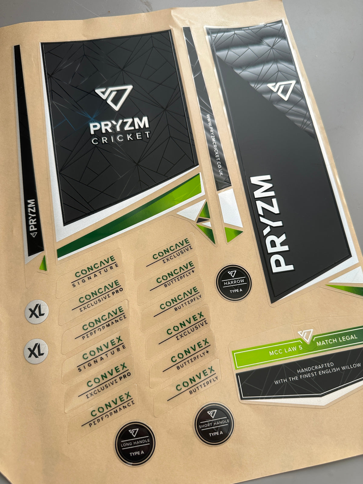 Virtuoso360 Cricket Bat Stickers