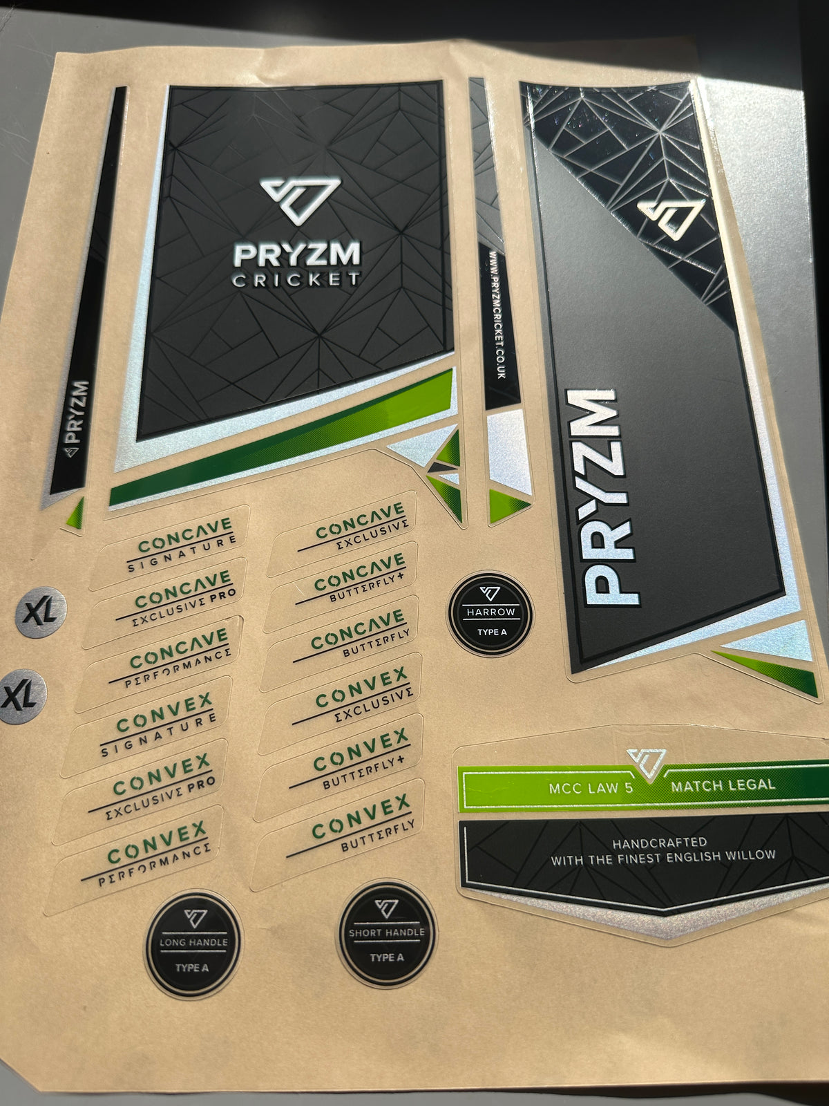 Virtuoso360 Cricket Bat Stickers