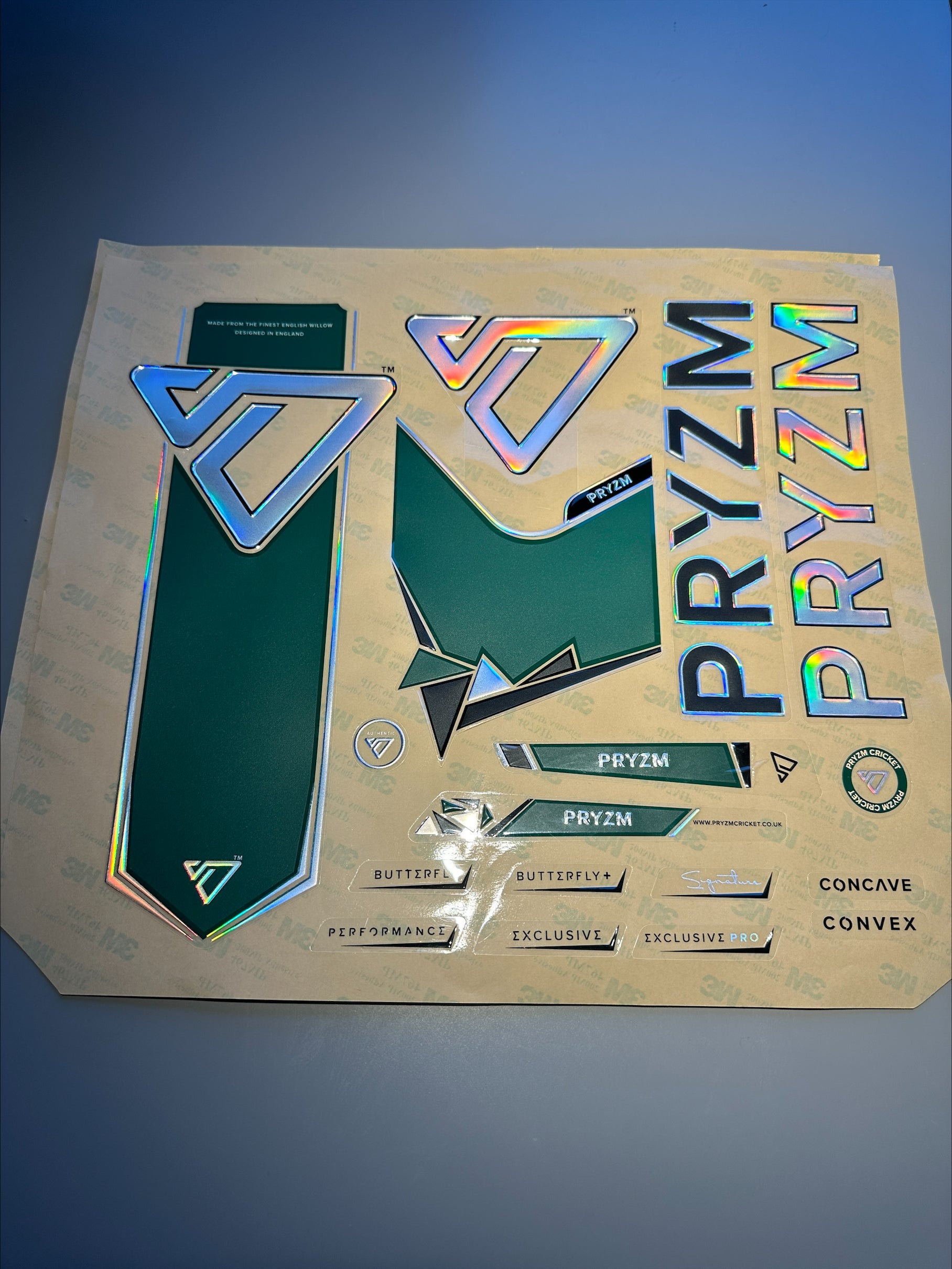 Green Cricket Bat Stickers